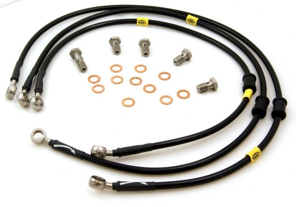 Kit de latiguillos de freno en inox – VW Golf GTI MK8 con freno de mano electrónico (Hel)