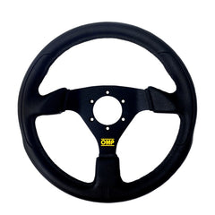 VOLANTE RACING GP OMP NEGRO PIEL