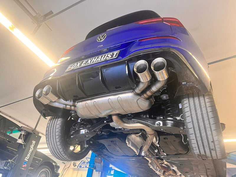 Colas de escape derecho/izquierdo para VW Golf 8 R - 2x100 tipo 25 derecho/izquierdo - Fox