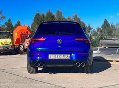 Colas de escape derecho/izquierdo para VW Golf 8 R - 2x100 tipo 25 derecho/izquierdo - Fox