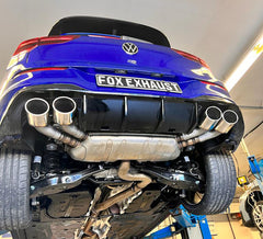 Colas de escape derecho/izquierdo para VW Golf VIII R - 2x115x85 tipo 32 derecho - Fox