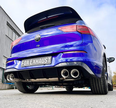Sistema de escape traseero VW Golf 8 R de OPF - 2x100 tipo 25 derecha/izquierda - Fox