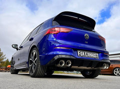 Sistema de escape traseero VW Golf 8 R de OPF - 2x100 tipo 25 derecha/izquierda - Fox