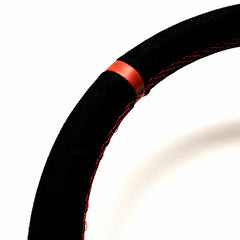 Volante (desplazamiento de 90 mm), ante negro, radios negros - Driftshop