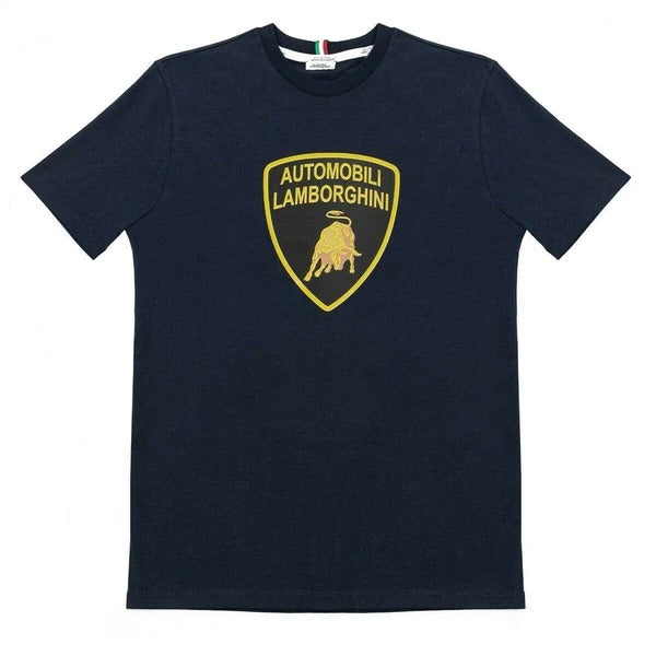 Camiseta Lamborghini - mens shield Navy