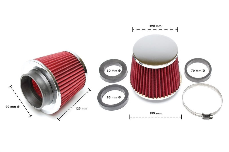 Mini filtro cónico anonizado de 13mm – Kaiser Competición