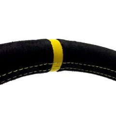 VOLANTE OMP CORSICA 330 NEGRO SUEDE PIEL VUELTA CON ANODIZADO